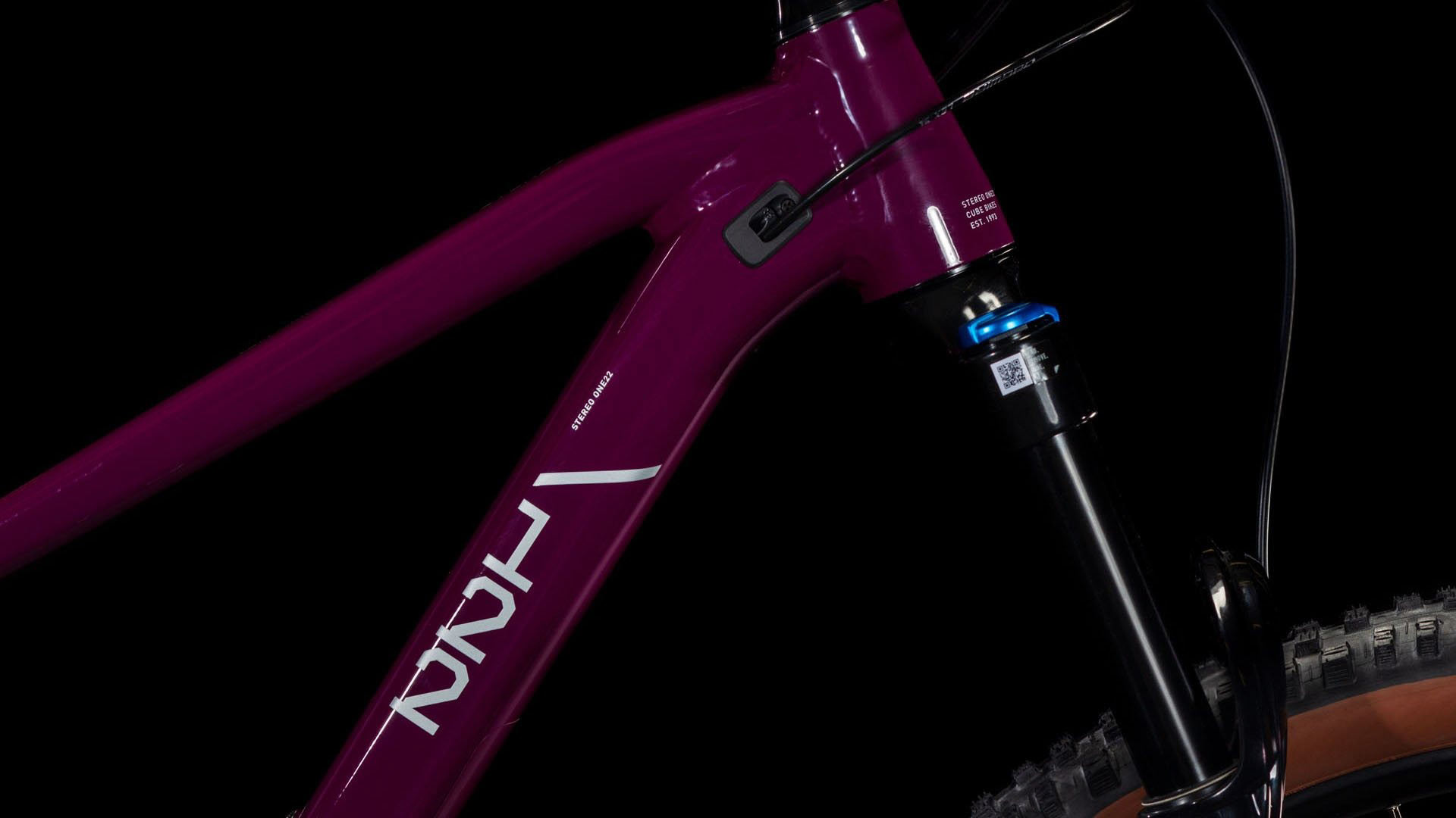 BICIKL CUBE STEREO ONE22 RACE WINE´N´GREY 2026 - Image 5